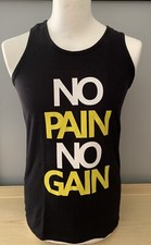 MAGLIETTA No Pain No Gain  Train Men Gym Motivation Tank Top canottiera palestra