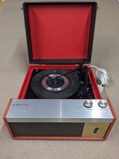 FIDELITY HF41 GIRADISCHI VINTAGE FUNZIONANTE anni 60 70 NERO ROSSO