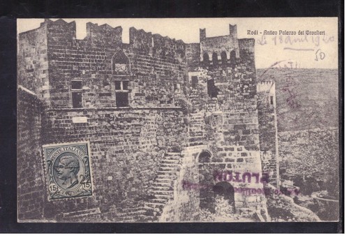 Cartolina colonie rodi antico - cartolina,