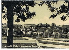 SERRAVALLE D'ASTI - PANORAMA DA LEVANTE - viaggiata nel 1955