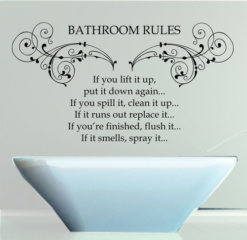 Citazione regole bagno