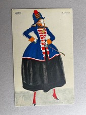 m) Cartolina donnina Liberty Art Nouveau M Pozzati B