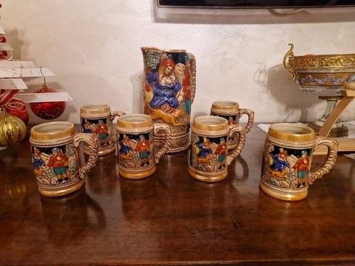 Raro set boccali tedeschi - boccali,