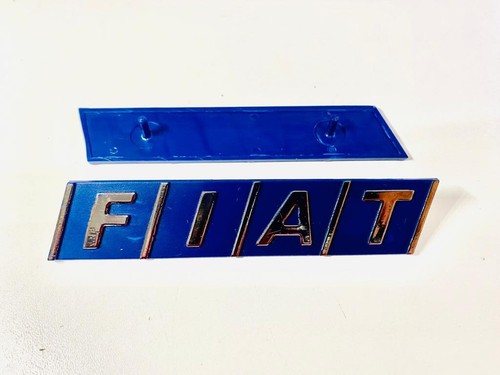 Fregio fiat scritta blu logo - fiat,