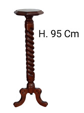 Colonna portavaso in legno antica Colonnina vintage a torciglione H. 95 Cm USATA