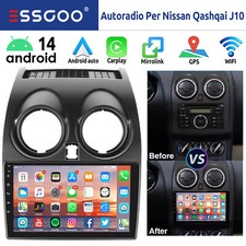 Android14 Autoradio Carplay Per Nissan Qashqai J10 2007-2013 GPS Navi WIFI BT FM