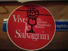 ADESIVO VINTAGE STICKER KLEBER VIVE LE SALVAGNIN DER PRAMIERTE WAADTLANDER 