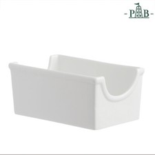 PORCELLANA BIANCA PORTA BUSTINE DA THE MENAGE