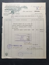 fattura ditta OVIDIO VIGNONI cementificio n 5 - anno 1928