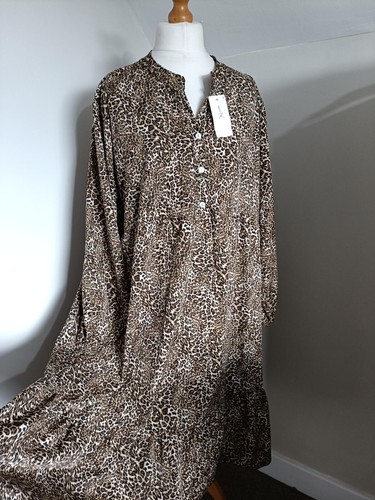 Abito smock stampa animalier