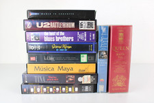 Lotto 10 VHS Musicali Concerti vari U2 Rattle and hum Queen Box and Flix LITFIBA