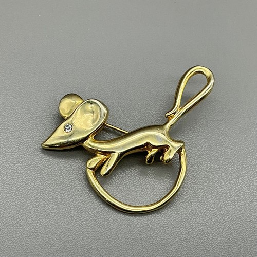 Spilla donna tono oro - , topo