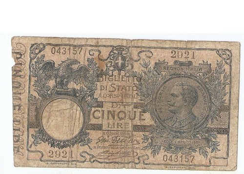 Italia lire 1904 vittorio - lire,