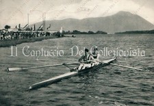 SABAUDIA Ragazzi in canoa sport nautici Lago di Paola Latina cartolina
