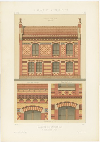 Xviii maison de jardinier - pl.,