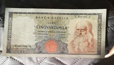 Lire 50.000 Leonardo da Vinci