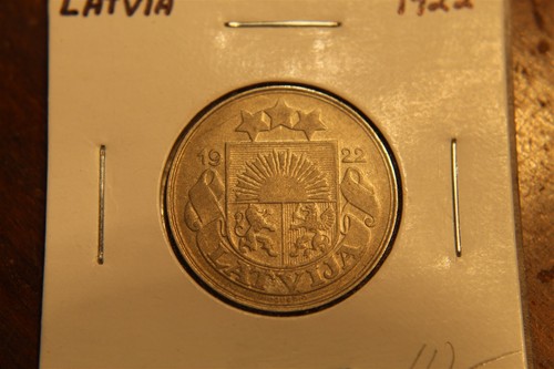 Latvia santimu 1922 6 - 50,