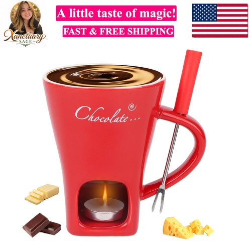 Set tazza fonduta cioccolato - set,