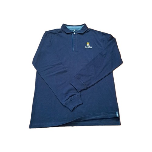 Polo uomo manica lunga marina - polo,