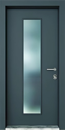 Porta tagliafuoco grigia per