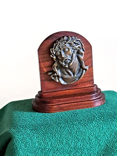 Altarino legno con volto - altarino,