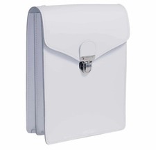 Borsello In Pelle Bianco A Tracolla O A Cintura