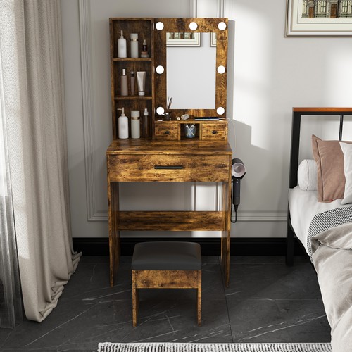 Tavolo vanity con specchio - specchio, e