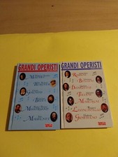 LOTTO 2 VOLUMI  I GRANDI OPERISTI  ITALIANI -EUROPEI  FAMIGLIA CRISTIANA 1997
