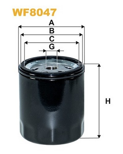 Wf8047 filtro carburante - wf8047, per