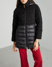 Imbottito nero fit and flare