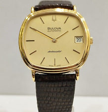 Orologio Bulova Ambassador N9 Placcato Oro 24Kt Automatico Calibro ETA 2892 LX5