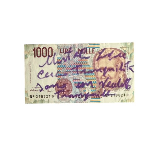 Banconota italiana 1000 - italiana, lire