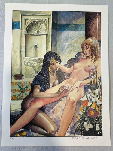 Lotto litografie milo - 2, manara