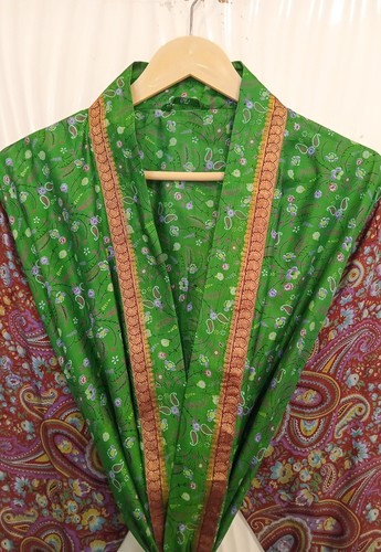 Abito lungo kimono verde - , e