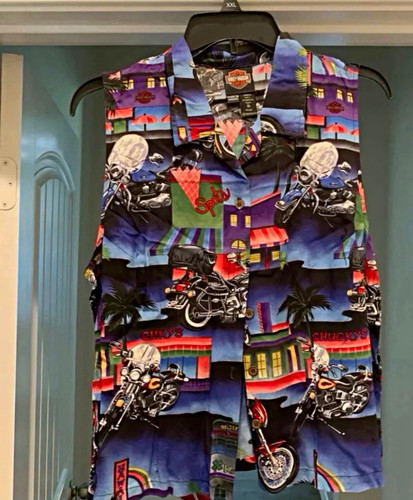 Top hawaiano harley - top, harley-davidson