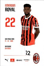 cartolina postcard Calcio Milan 2024/2025 - Royal