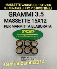 MASSETTE VARIATORE 15X12 GR 3,5 F12 R F10  BWS AEROX PER MARMITTA TOP ELABORATA 