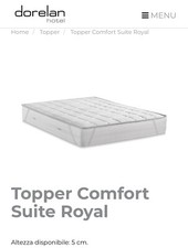 Topper memory matrimoniale - topper,