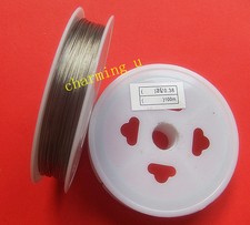 50mt /rotolo di filo in acciaio rivestito di Nylon 0.38mm x bracciale,collana 