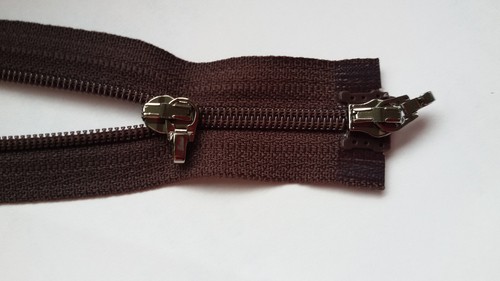 Cerniera marrone cioccolato - marrone,