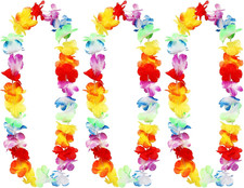 3 Ghirlande Di Fiori Hawaiane