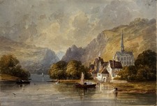 Acquerello antico XIX secolo