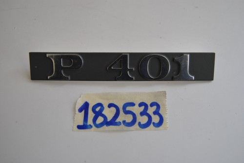 Targhetta scritta 401 - scritta, "p