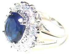 Anello Blu Principessa Kate