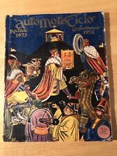 Bellissima antica rivista primo 900 Auto Moto Ciclo Natale 1923 Capodanno 1924