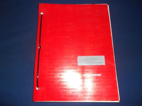 Manuale parti dynapac 50a - parti, cc-50a