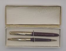 Set penna stilografica e penna a biro Condor pennino oro con scatola originale