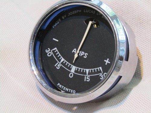 Amperometro vintage lucas bm4 - vintage,