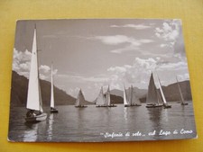 (FG.Q67) SINFONIE DI VELE SUL LAGO DI COMO (vg 1957, Lanfranconi) BARCA BARCHE