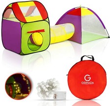 Tenda Per Bambini Con Tunnel Da Interno Esterno Cameretta Gioco Casetta Capanna